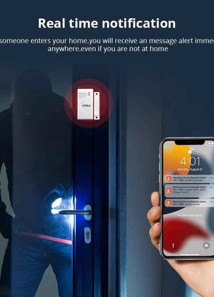 KERUI Tuya Smart WIFI Sistema di Allarme di Sicurezza Kit 110dB Wireless Forte Sirena Interna/Esterna Corno Casa Antifurto Sensore Porta di Movimento
