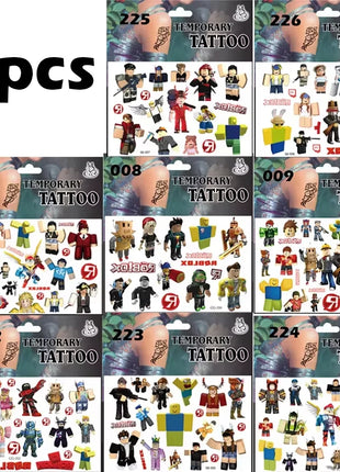 Set di Favori per Feste di Compleanno a Tema Roblox - Braccialetti Slap, Timbri e Adesivi per Bambini, Riempitivi per Sacchetti Regalo e Decorazioni per Feste