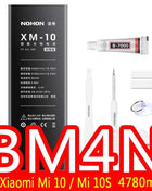NOHON BM53 BM3L BM4E BM47 Battery For Xiaomi Mi 10T Pro Lite 9T 11T 8 9 10 10S 11 12 12X Max3 Mix 4 2 2S POCO F1 F2 Pro F3 M3 A3