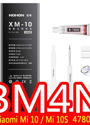 NOHON BM53 BM3L BM4E BM47 Battery For Xiaomi Mi 10T Pro Lite 9T 11T 8 9 10 10S 11 12 12X Max3 Mix 4 2 2S POCO F1 F2 Pro F3 M3 A3