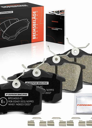 Pastiglie Freno Posteriori Frankberg 4x per Audi A3 Sportback, A4 Avant, A6; Seat Ibiza III; Skoda Octavia II Combi; 1J0698451G