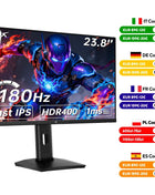 KTC 24 Inch Gaming Monitor 180Hz - 2K 1440P Computer Monitors, Fast IPS Monitor with HDR 400, Adaptive Sync, Up to 185Hz H24T7
