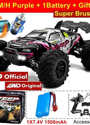 4WD Remote Control Car Off Road 4x4 RC High Speed Buggy Truck Super Brushless 50 or 80KM/H Fast Drift Racing Toy Kids Adults