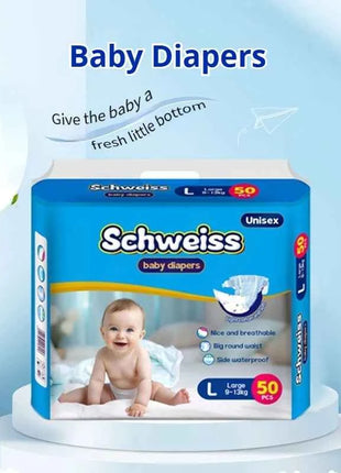 Baby Diapers, Ultra Thin & Breathable, Super Absorbent & Dry,50pcs/1pack， Multi - Size Soft Infant Nappies Diaper Bag (S/M/L/XL)