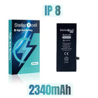 StellarXcell Ultra High Capacity Battery For iPhone7 8Plus 11 12Mini 13ProMax X XS XR 14plus 15Pro  show 100%healthy