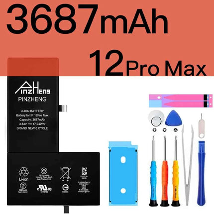 PINZHENG Real High Capacity Battery For iPhone X XR XS Max 12 13 Mini Pro Max 11 Pro Max Replacement Bateria Warranty One Year