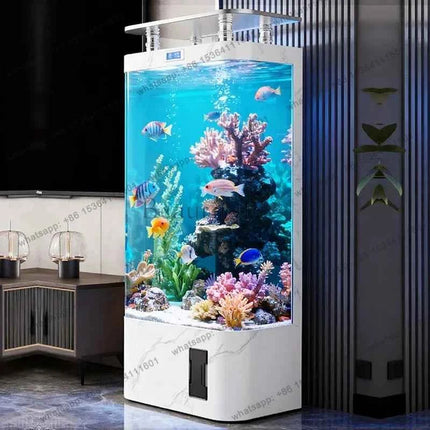 Smart Goldfish Tank Household Medium-sized Vertical Filtration Integrated Ecological Glass Replacement Aquarium