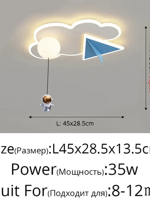 Lampada da Soffitto LED Moderna per Cameretta Bambini, Illuminazione Creativa per Camera da Letto, Decorazione per Soggiorno, Lampadario per Bambini e Bambine
