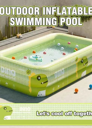 Piscina gonfiabile per bambini PVC Casa all'aperto Grande piscina familiare Piscine per bambini in plastica addensata Giochi d'acqua da giardino
