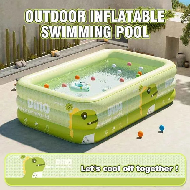 Piscina gonfiabile per bambini PVC Casa all'aperto Grande piscina familiare Piscine per bambini in plastica addensata Giochi d'acqua da giardino