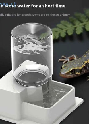 【ZYAA-1】Reptile Water Bottle Automatic Water Feeder With Bottle For Tortoise Turtle Lizard Anti Drowning Water Dispense