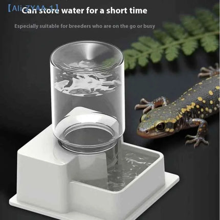 【ZYAA-1】Reptile Water Bottle Automatic Water Feeder With Bottle For Tortoise Turtle Lizard Anti Drowning Water Dispense