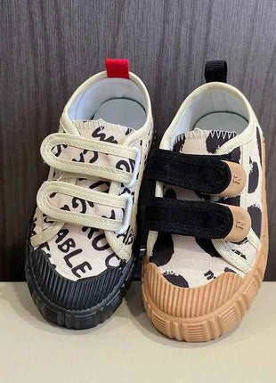 Scarpe per bambini per ragazze ragazzi scarpe di tela con suola morbida antiscivolo lettere per bambini scarpe Casual per bambini Tenis scarpe da ginnastica traspiranti versatili