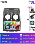 Srnubi Android Qualcomm 8 Core Carplay Auto Stereo For Nissan Qashqai J10 2006 - 2013 Carplay 4G GPS Wifi Car Multimedia