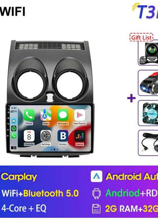 Srnubi Android Qualcomm 8 Core Carplay Auto Stereo For Nissan Qashqai J10 2006 - 2013 Carplay 4G GPS Wifi Car Multimedia