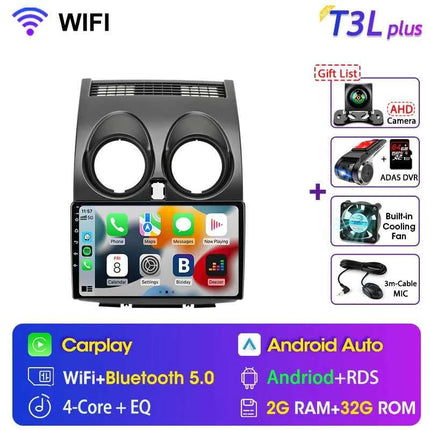 Srnubi Android Qualcomm 8 Core Carplay Auto Stereo For Nissan Qashqai J10 2006 - 2013 Carplay 4G GPS Wifi Car Multimedia