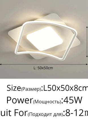 Luci da soggiorno nordiche Telecomando Lampada da soffitto moderna semplice a LED Camera da letto Camera dei bambini Lustre Decorazioni per la casa Sala da pranzo Luci per interni