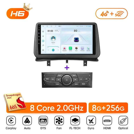 Ainavi Car Radio For Renault Clio 3 2005-2014 Wireless CarPlay Android Auto 4G Multimedia Player GPS 2 din Autoradio BT