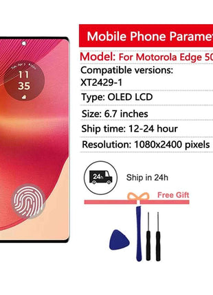 New OLED Display for Motorola Edge 50 Fusion LCD Touch Screen Digitizer for Edge 50 Fusion XT2429-1 lcd Display Replacement