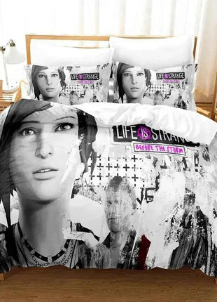 Game Life Is Strange Before The Storm Bedding Set,Duvet Cover Set,King Queen Twin Size Quilt Cover Set for Boys Girls Adult
