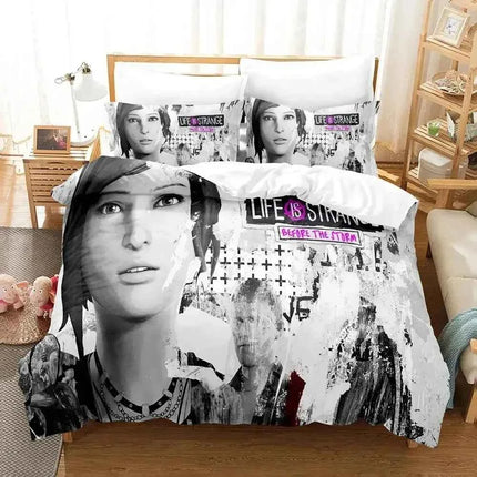 Game Life Is Strange Before The Storm Bedding Set,Duvet Cover Set,King Queen Twin Size Quilt Cover Set for Boys Girls Adult