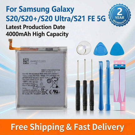 Brand New Replacement Battery EB-BG988ABY EB-BG980ABY EB-BG985ABY BG990ABY For Samsung Galaxy S20/S20+/S20 Ultra/S21 FE