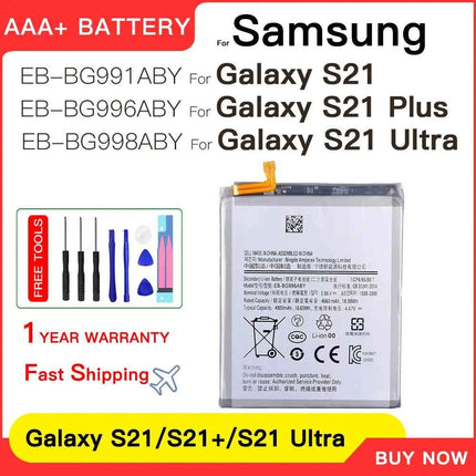 Genuine New Battery EB-BG998ABY EB-BG996ABY EB-BG991ABY For Samsung Galaxy S21 S21 Ultra S21+ S21 Plus Batteria Batteries+Tools