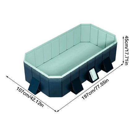 Vasca da bagno Non gonfiabile vasca da bagno pieghevole per esterni piscina pieghevole per interni per feste estive per bambini in famiglia