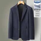 Blazer Uomo Slim Fit a Quadri - Stile British Cerimonia 2025