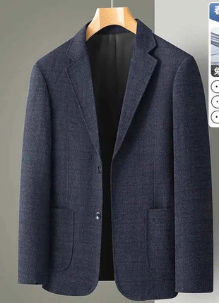 Blazer Uomo Slim Fit a Quadri - Stile British Cerimonia 2025