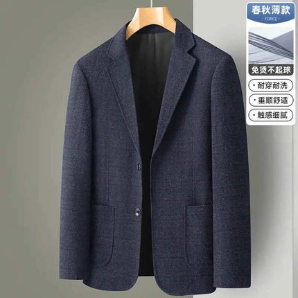 Blazer Uomo Slim Fit a Quadri - Stile British Cerimonia 2025
