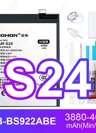 NOHON Phone Battery for Samsung Galaxy S24 S23 S22 Ultra S21 S20 Plus S10 S10E S9 S8 S7 S6 S10+ S20+ S21+ S23+ S24+ Batteries