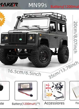 New MN99s MN98 1:12 MN Model RTR Version RC Car 2.4G 4WD RC Rock Crawler Defender Remote Control Car 1/12 RC Truck Cars Toys