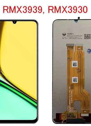 6.74‘For Realme C61 LCD Display Touch Panel Digitizer AAssembly With Frame Display Replacement For Realme C61 RMX3939, RMX3930