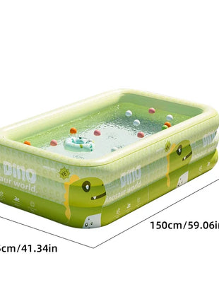 Inflatable Swimming Pool 1.5-2.6M for Kids and Adults, Large PVC Family Pool for Parties, Outdoor Toys for Children, Reinforced Summer Pool