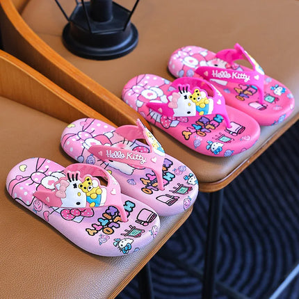 Ciabatte Hello Kitty Sanrio da ragazza, estive, alla moda, kawaii, con personaggi dei cartoni animati, da indossare all'aperto, infradito alla moda con personaggi anime per il tempo libero