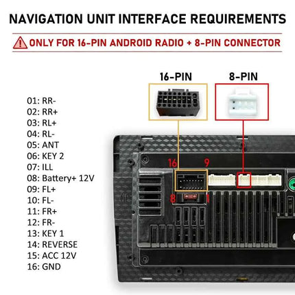 Cablaggio Quadlock 40 Pin con Decoder CAN Bus per MG ZS HS 2017-2019, Supporto SWC, Plug&Play, Adattatore Cavo Android Auto 16 Pin