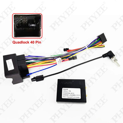 Adattatore per cablaggio radio, decodificatore CAN Bus, cavo Android per auto a 16 pin, per VW Golf, Jetta, Polo, Passat, T-Roc, Octavia, Leon