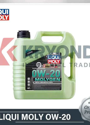 Liqui Moly 0W 20 Molygen Full Synthetic Motor Oil High Performance Engine Lubricant for Cars Trucks and Hybrid Vehicles