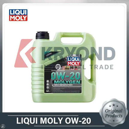 Liqui Moly 0W 20 Molygen Full Synthetic Motor Oil High Performance Engine Lubricant for Cars Trucks and Hybrid Vehicles
