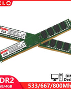 DDR2 2GB Desktop Memory Ram 533 667 800Mhz PC2 5300 6400 1.8V 240Pin 2RX8 16Chips CL6 Non-ECC Unbuffered DIMM Memories Ram