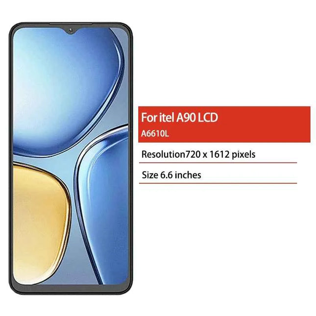 6.6" High Quality For itel A90 LCD A6610L Display Touch Screen Digitizer Assembly Replacement Repair Parts For Itel A90 Display