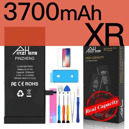 PINZHENG Real High Capacity Battery For iPhone 8 SE2020 6 6S 7 8Plus X Xs Max Xr Phone Replacement Batteries Warranty One Year