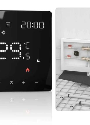 Moes Smart WiFi Zigbee Floor Heating Thermostat Tuya Compatible APP Control Schedule Energy Saving Child Lock Touchscreen