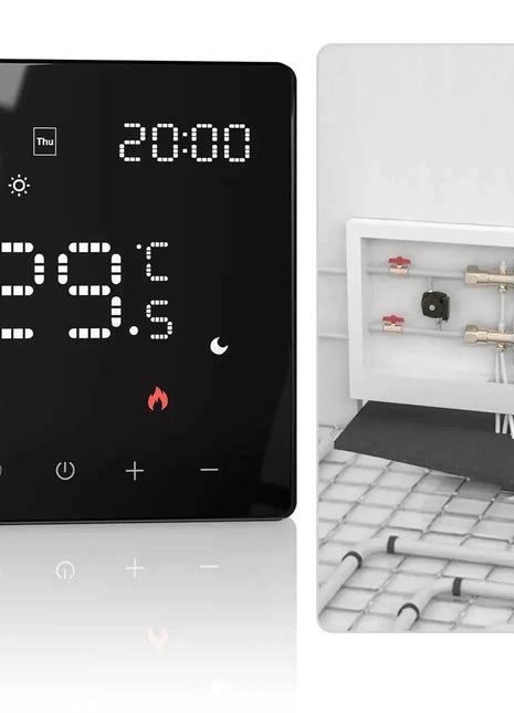 Moes Smart WiFi Zigbee Floor Heating Thermostat Tuya Compatible APP Control Schedule Energy Saving Child Lock Touchscreen