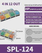 1 In Multiple Out Push-in Electrical Wire Connector Terminal Block Universal Fast Wiring Cable Connectors For Cable Connection