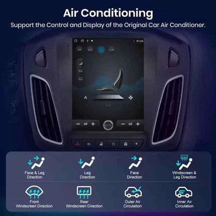 Junsun 9.7'' For Tesla Style Android Car Radio For Ford Focus 3 MK 3 2011-2019 Carplay Auto Stereo Multimedia Player 2Din 4G DSP