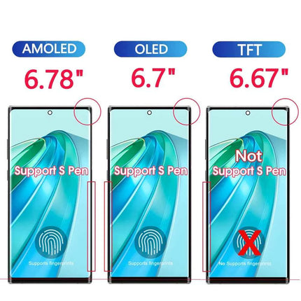 NUOVO AMOLED Per Samsung Galaxy S22 Ultra 5G Display LCD Display LCD Touch Screen Digitizer Assembly Per Samsung S22 Ultra Schermo