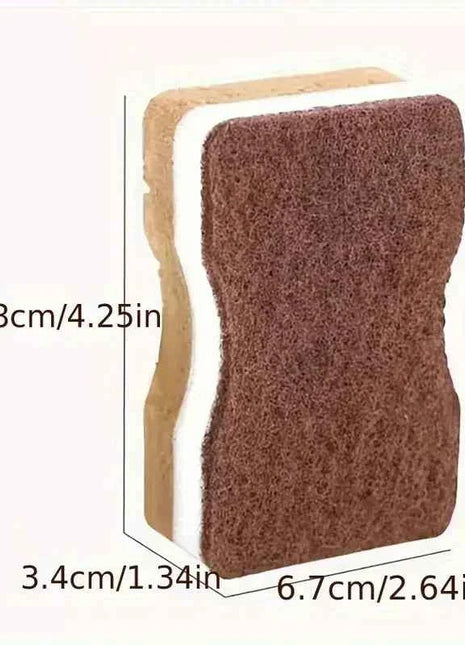 2-20Pcs Three-Layer Seaweed Cleaning Sponges Dishwashing Sponges High-Quality Kitchen Cleaning Cloths Kitchen Cleaning Brushe