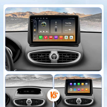 Hizpo Car Radio Autoradio for Renault Clio 3 2005 2006 2007-2014 Multimedia Player Wireless CarPlay Android Auto Stereo GPS 4G
